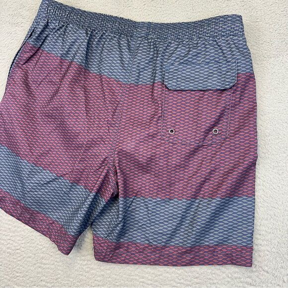 Micros‎ Swim Trunks Mens XL Blue Red Geometric Mesh Lined Beach Summer Surf NEW - Picture 6 of 16
